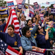 A crowd cheers during a rally in support of immigration reform on Oct. 8, 2013, in Washington, D.C.
Drew Angerer/Getty Images